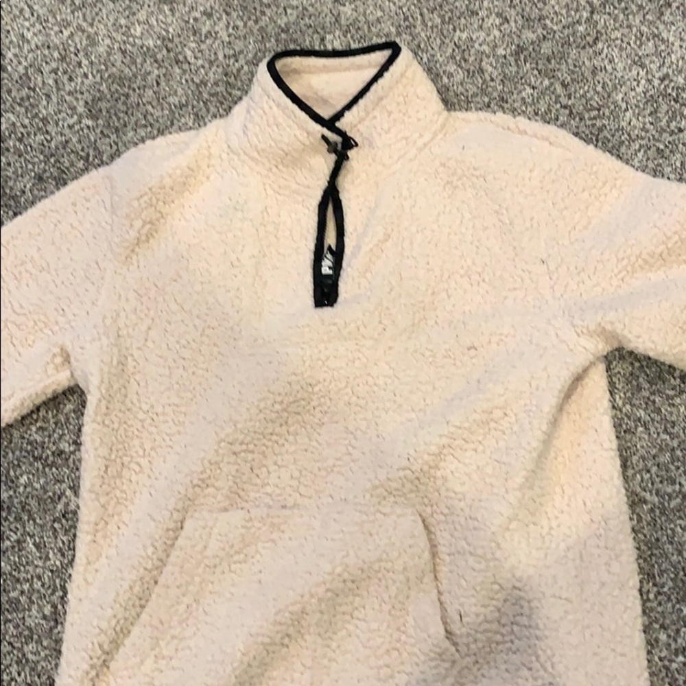Pink Sherpa hoodie